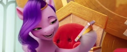 Size: 1268x520 | Tagged: safe, imported from derpibooru, screencap, pipp petals, pegasus, pony, spoiler:my little pony: a new generation, female, g5, my little pony: a new generation, phone, solo
