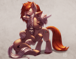 Size: 1400x1100 | Tagged: safe, artist:kasdraws, imported from derpibooru, oc, oc only, earth pony, pony, unicorn, female, hug