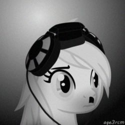 Size: 400x400 | Tagged: safe, alternate version, artist:age3rcm, imported from derpibooru, oc, oc only, oc:aryanne, earth pony, pony, art pack:marenheit 451, /mlp/, animated, gif, headbob, headphones, nazi, old internet, solo, toothbrush moustache