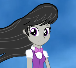 Size: 1280x1142 | Tagged: safe, artist:hakdurbin, imported from derpibooru, octavia melody, equestria girls, female, solo, windswept hair