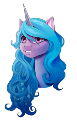 Size: 900x1411 | Tagged: safe, artist:tillie-tmb, imported from derpibooru, izzy moonbow, pony, unicorn, bust, female, g5, my little pony: a new generation, portrait, simple background, solo, transparent background