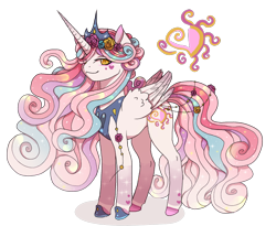 Size: 1754x1440 | Tagged: safe, artist:brot-art, imported from derpibooru, oc, oc only, alicorn, pony, alicorn oc, female, horn, magical lesbian spawn, mare, offspring, parent:princess amore, parent:princess celestia, simple background, smiling, solo, transparent background, wings