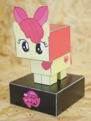 Size: 800x1066 | Tagged: safe, artist:popeye2013, imported from derpibooru, apple bloom, earth pony, pony, craft, female, filly, irl, papercraft, photo