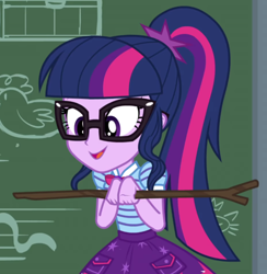 Size: 632x647 | Tagged: safe, imported from derpibooru, screencap, sci-twi, twilight sparkle, equestria girls, equestria girls series, holidays unwrapped, spoiler:eqg series (season 2), cropped, female, solo, the cider louse fools