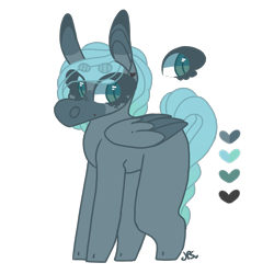 Size: 1963x1963 | Tagged: safe, artist:shinyantlers, imported from derpibooru, oc, oc only, pegasus, pony, colored wings, pegasus oc, signature, simple background, solo, transparent background, two toned wings, wings