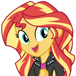 Size: 7084x7117 | Tagged: safe, artist:andoanimalia, imported from derpibooru, sunset shimmer, equestria girls, rainbow rocks, simple background, transparent background, vector