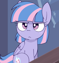 Size: 1027x1091 | Tagged: safe, artist:shinodage, imported from ponybooru, wind sprint, pegasus, pony, grumpy