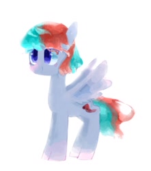 Size: 1048x1185 | Tagged: source needed, safe, artist:laurasrxfgcc, imported from derpibooru, oc, oc only, pegasus, pony, grey skin, simple background, solo, white background