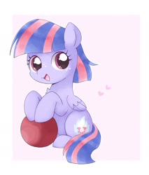 Size: 1699x1996 | Tagged: dead source, safe, artist:ginmaruxx, imported from derpibooru, wind sprint, pegasus, pony, buckball, cute, female, filly, heart, looking at you, smiling, smiling at you, solo, sprintabetes