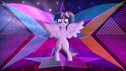 Size: 3840x2160 | Tagged: safe, artist:laszlvfx, artist:severity-gray, edit, imported from derpibooru, twilight sparkle, alicorn, pony, bipedal, female, high res, solo, twilight sparkle (alicorn), wallpaper, wallpaper edit