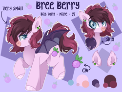 Size: 1966x1490 | Tagged: safe, artist:cinnamontee, imported from derpibooru, oc, oc:bree berry, bat pony, bat pony oc, female, mare, reference sheet
