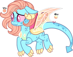 Size: 2157x1695 | Tagged: safe, artist:kurosawakuro, imported from derpibooru, oc, oc only, hybrid, base used, dragonling, female, interspecies offspring, offspring, parent:princess ember, parent:thorax, parents:embrax, simple background, solo, transparent background