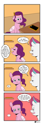 Size: 2435x6945 | Tagged: safe, artist:raph13th, imported from derpibooru, pipp petals, zipp storm, pegasus, pony, ..., cellphone, comic, dialogue, duo, female, frown, g5, mare, my little pony: a new generation, phone, pipp is short, sad, shelf, siblings, sisters, teary eyes, time out