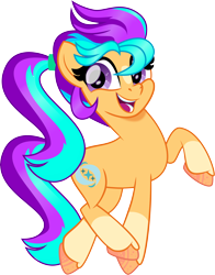 Size: 5870x7490 | Tagged: safe, artist:shootingstarsentry, imported from derpibooru, oc, oc only, oc:shimmer starblazer, earth pony, pony, absurd resolution, female, g5, mare, my little pony: a new generation, offspring, parent:hitch trailblazer, parent:sunny starscout, parents:sunnyhitch, simple background, solo, transparent background, vector