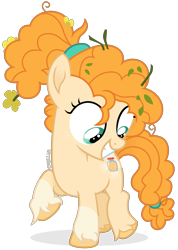 Size: 4157x5840 | Tagged: safe, artist:cirillaq, imported from derpibooru, pear butter, earth pony, pony, absurd resolution, cutiespark, female, filly, simple background, solo, transparent background, younger