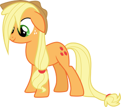 Size: 3390x3000 | Tagged: safe, artist:cloudy glow, imported from derpibooru, applejack, earth pony, pony, apple family reunion, .ai available, female, floppy ears, high res, mare, smiling, solo, vector, wet, wet mane, wet mane applejack