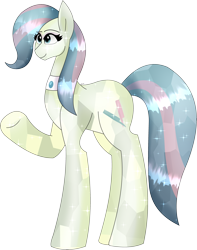 Size: 3221x4078 | Tagged: safe, artist:dazzlingmimi, imported from derpibooru, bonna fide, glamour gleam, crystal pony, commission, commissioner:reversalmushroom, female, simple background, transparent background