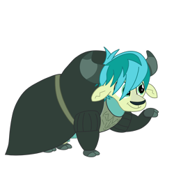 Size: 2100x2100 | Tagged: safe, artist:chanyhuman, imported from derpibooru, sandbar, yak, clothes, cloven hooves, cosplay, costume, crossdressing, crossover, crossplay, dreamworks, fiona, high res, male, princess fiona, reference, shrek, simple background, solo, species swap, transparent background, vector, yak sandbar, yakified