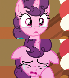 Size: 1920x2160 | Tagged: safe, edit, edited screencap, imported from derpibooru, screencap, sugar belle, pony, unicorn, season 8, the break up breakdown, bust, crying, cute, exploitable, female, floppy ears, heartbreak, hoof on cheek, mare, portrait, sad, sadorable, solo, sugarbetes, teary eyes