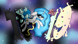 Size: 3840x2160 | Tagged: safe, artist:beamybutt, imported from derpibooru, oc, oc only, oc:moonbeam, alicorn, pony, alicorn oc, deviantart, ear fluff, eyelashes, female, high res, horn, mare, stars, wings