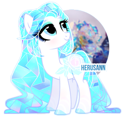 Size: 2445x2333 | Tagged: safe, artist:herusann, imported from derpibooru, oc, oc only, crystal pony, pony, base used, eyelashes, female, high res, looking up, makeup, mare, simple background, smiling, solo, transparent background