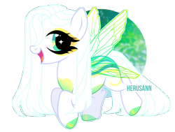 Size: 2726x2065 | Tagged: safe, artist:herusann, imported from derpibooru, oc, oc only, hybrid, pegasus, pony, base used, eyelashes, female, high res, hoof polish, makeup, pegasus oc, simple background, smiling, solo, starry eyes, transparent background, wingding eyes