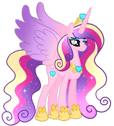 Size: 947x1043 | Tagged: safe, artist:madlilon2051, imported from derpibooru, princess cadance, alicorn, pony, base used, crown, ethereal mane, eyelashes, female, hoof shoes, jewelry, mare, older, older princess cadance, peytral, regalia, simple background, smug, starry mane, transparent background, ultimate cadance