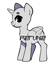 Size: 715x834 | Tagged: safe, artist:pierunie, imported from derpibooru, oc, oc only, alicorn, pony, alicorn oc, base, horn, simple background, solo, transparent background, wings