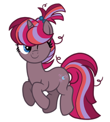 Size: 1080x1200 | Tagged: safe, artist:madlilon2051, imported from derpibooru, pony, base used, crack ship offspring, eyelashes, female, magical lesbian spawn, mare, messy mane, offspring, one eye closed, parent:moondancer, parent:tempest shadow, parents:tempestdancer, simple background, smiling, solo, transparent background, wink