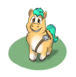 Size: 517x522 | Tagged: safe, artist:carpdime, imported from derpibooru, hitch trailblazer, earth pony, fluffy pony, fluffy pony original art, g5, hugbox, male, my little pony: a new generation