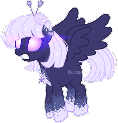 Size: 958x1000 | Tagged: safe, artist:kurosawakuro, imported from derpibooru, oc, oc only, pegasus, pony, base used, female, full body, glowing, glowing eyes, gritted teeth, mare, outline, palindrome get, pegasus oc, show accurate, simple background, solo, spread wings, transparent background, white outline, wings