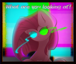 Size: 2120x1810 | Tagged: safe, artist:miryelis, imported from derpibooru, pinkie pie, earth pony, pony, cute, cuteamena, error, female, glitch, looking at you, pinkamena diane pie, serious, solo