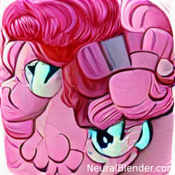 Size: 256x256 | Tagged: safe, imported from derpibooru, pinkie pie, abstract, neural blender