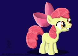 Size: 2100x1500 | Tagged: safe, artist:davidsfire, imported from derpibooru, apple bloom, earth pony, pony, female, filly, grin, smiling, solo