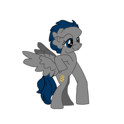 Size: 2100x2100 | Tagged: safe, artist:chanyhuman, imported from derpibooru, oc, oc only, oc:jada mineral, oc:the elephant mare, pegasus, pony, allegory, deformed, deformed wing, deformity, disfigured, female, high res, hind legs, mare, pegasus oc, positive body image, proteus syndrome, solo, story included, struggle, tragic backstory, vector