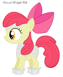 Size: 1368x1674 | Tagged: safe, artist:eternalmoonlightwolf, imported from derpibooru, apple bloom, earth pony, pony, body armor, female, filly, simple background, transparent background, vector