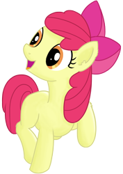 Size: 1700x2400 | Tagged: safe, artist:transparentpony, imported from derpibooru, apple bloom, earth pony, pony, female, filly, simple background, transparent background