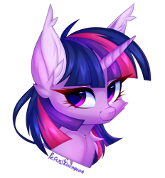 Size: 2788x3000 | Tagged: safe, artist:pesty_skillengton, imported from derpibooru, twilight sparkle, pony, unicorn, bust, cheek fluff, chest fluff, collaboration, collaboration:too many twilight, ear fluff, female, head, high res, mare, portrait, simple background, solo, transparent background