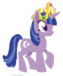 Size: 286x342 | Tagged: safe, artist:pagiepoppie12345, imported from derpibooru, twilight sparkle, twilight twinkle, pony, unicorn, 2009, crown, element of magic, jewelry, official, regalia, show bible, simple background, smiling, transparent background, unicorn twilight, what could have been