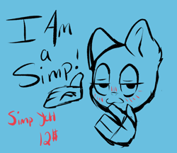 Size: 1228x1060 | Tagged: safe, artist:cosmiclitgalaxy, imported from derpibooru, commission, emote, simp, ych sketch, your character here