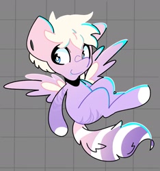 Size: 1976x2115 | Tagged: safe, artist:kindakismet, imported from derpibooru, oc, oc only, pegasus, pony, smiling, solo, spread wings, wings