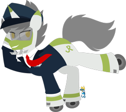 Size: 3385x3003 | Tagged: safe, artist:samsailz, imported from derpibooru, oc, oc only, oc:greenline, object pony, original species, pony, train pony, conductor, hat, high res, necktie, salute, simple background, solo, train, train conductor, transparent background, wheel