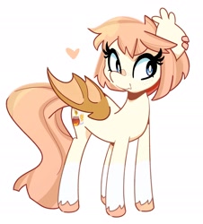 Size: 1842x2034 | Tagged: safe, artist:kindakismet, imported from derpibooru, oc, oc only, bat pony, pony, ear piercing, earring, heart, jewelry, piercing, simple background, smiling, solo, white background