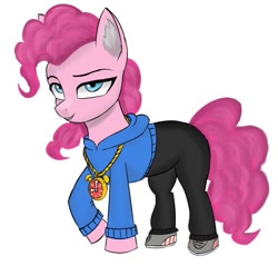 Size: 483x477 | Tagged: safe, artist:houl2902, imported from derpibooru, pinkie pie, pony, rapper pie, simple background, solo, white background