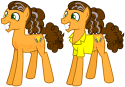 Size: 1280x891 | Tagged: safe, artist:otakuchicky1, imported from derpibooru, cheese sandwich, earth pony, pony, older, older cheese sandwich, simple background, solo, transparent background