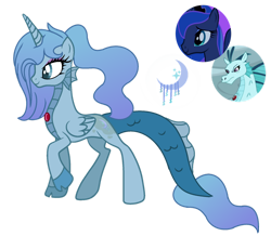 Size: 1280x1115 | Tagged: safe, artist:princess-kitsune-tsu, imported from derpibooru, princess luna, sonata dusk, oc, hybrid, offspring, parent:princess luna, parent:sonata dusk, simple background, transparent background