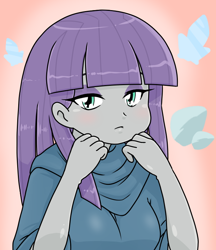 Size: 640x740 | Tagged: safe, artist:batipin, imported from derpibooru, maud pie, equestria girls, cute, female, maudabetes, solo