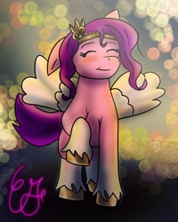 Size: 1080x1350 | Tagged: safe, artist:cle.fairy00, imported from derpibooru, pipp petals, pegasus, pony, g5, happy, my little pony: a new generation, solo