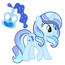 Size: 699x699 | Tagged: safe, artist:madlilon2051, imported from derpibooru, oc, oc only, pony, unicorn, base used, eyelashes, female, grin, horn, mare, offspring, parent:ivory, parent:potion nova, potion, reference sheet, simple background, smiling, solo, transparent background, unicorn oc