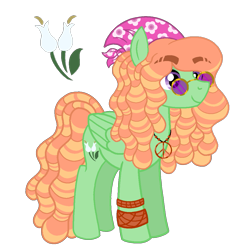 Size: 1081x1081 | Tagged: safe, artist:madlilon2051, imported from derpibooru, oc, oc only, earth pony, pony, base used, clothes, earth pony oc, eyelashes, female, headscarf, jewelry, mare, necklace, offspring, parent:tree hugger, parent:zephyr breeze, parents:zephyrhugger, peace symbol, reference sheet, scarf, simple background, solo, sunglasses, transparent background